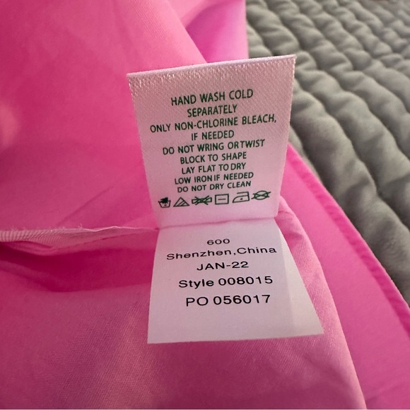 Lilly Pulitzer Elina Cotton Poplin Stretch Tiered Ruffle Pink Dress Size 0 - Picture 2 of 8